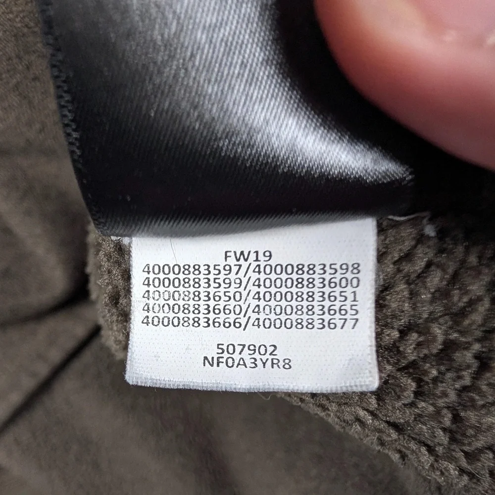 The North Face Gordon Lyons 1/4 Zip‎ Mens 2XL Brown Deep Pile Fleece Pullover